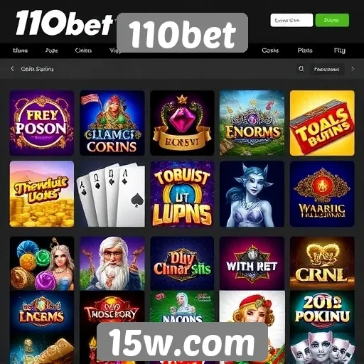 110bet oferece diversidade em jogos de cassino online